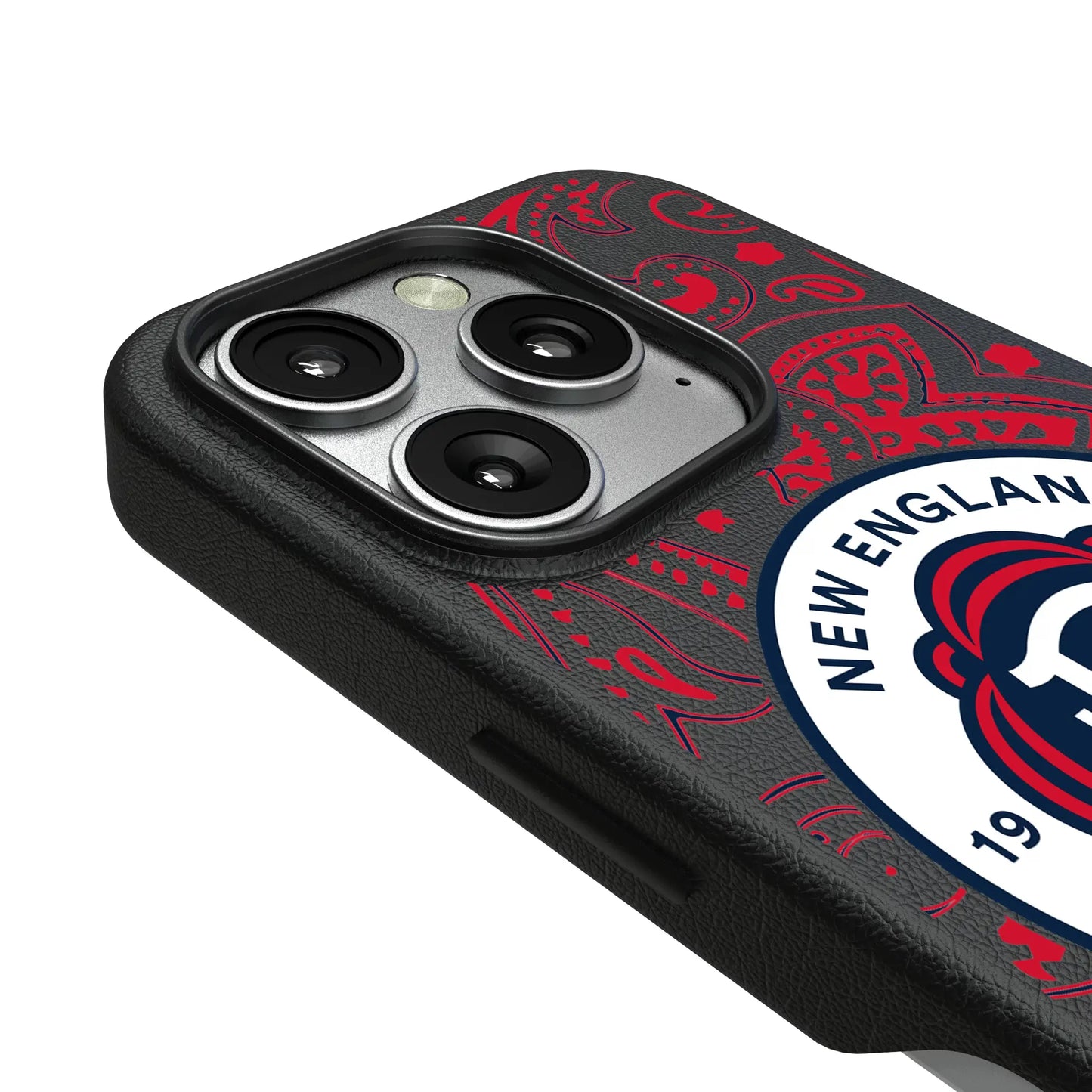 New England Revolution Paisley MagSafe Compatible Phone Case for Apple iPhone