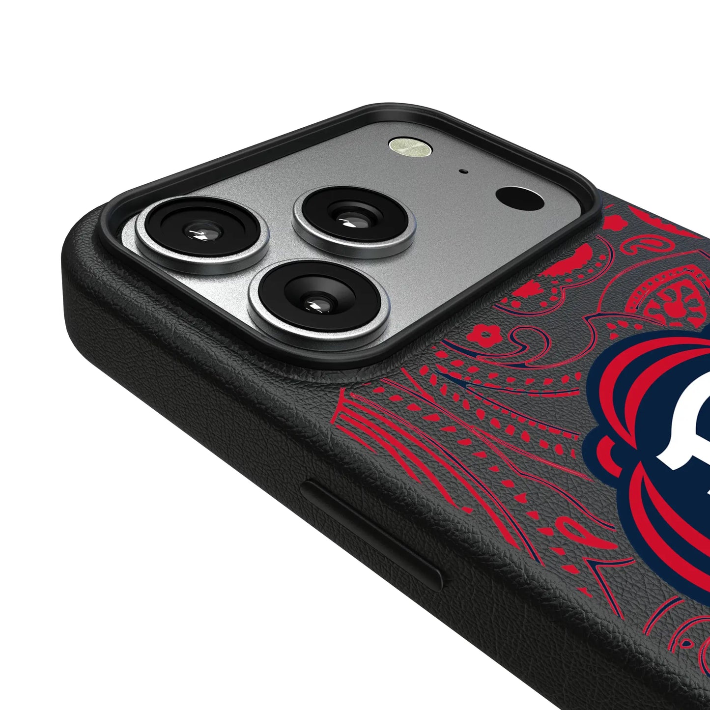 New England Revolution Paisley MagSafe Compatible Phone Case for Apple iPhone