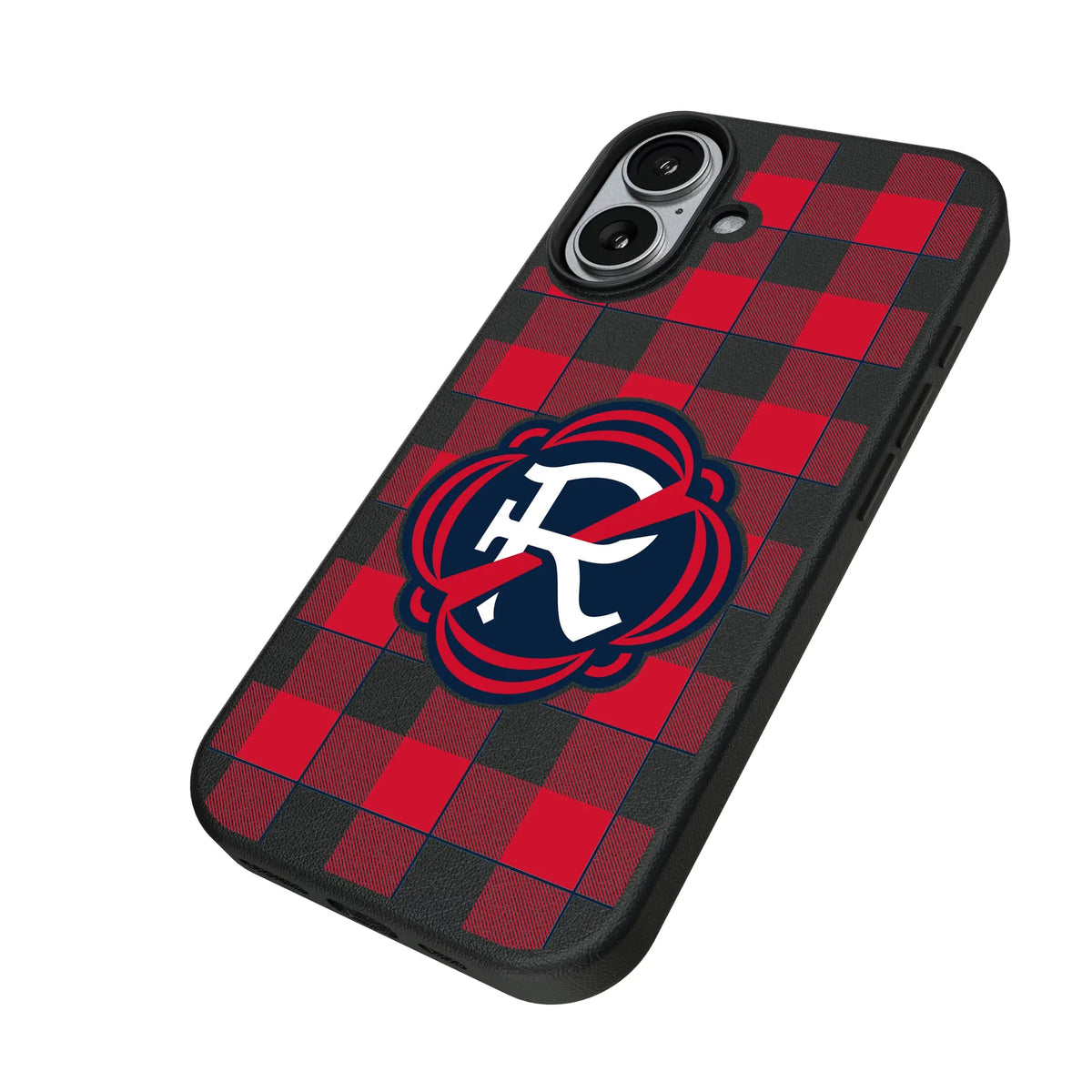 New England Revolution Plaid MagSafe Compatible Phone Case for Apple iPhone