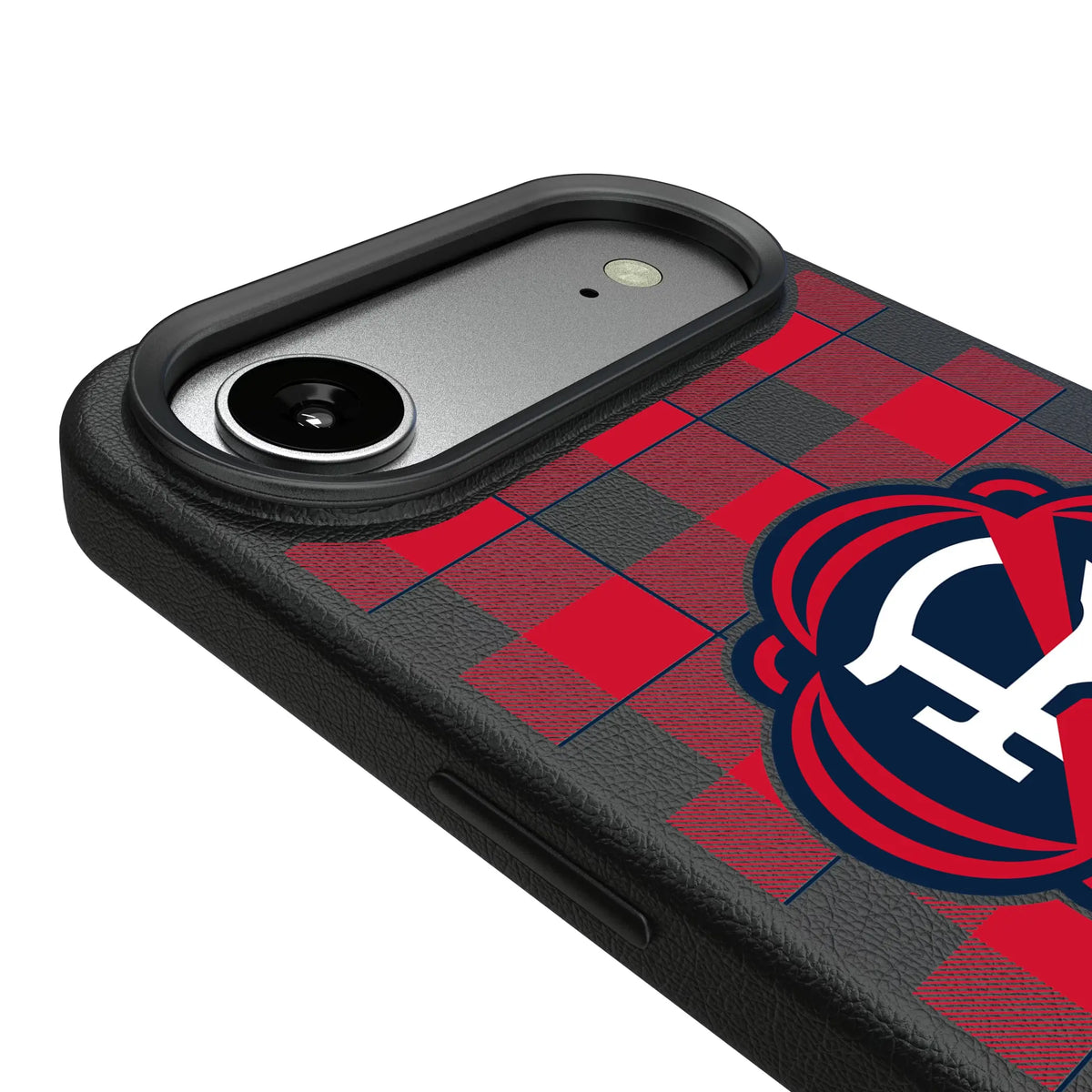 New England Revolution Plaid MagSafe Compatible Phone Case for Apple iPhone