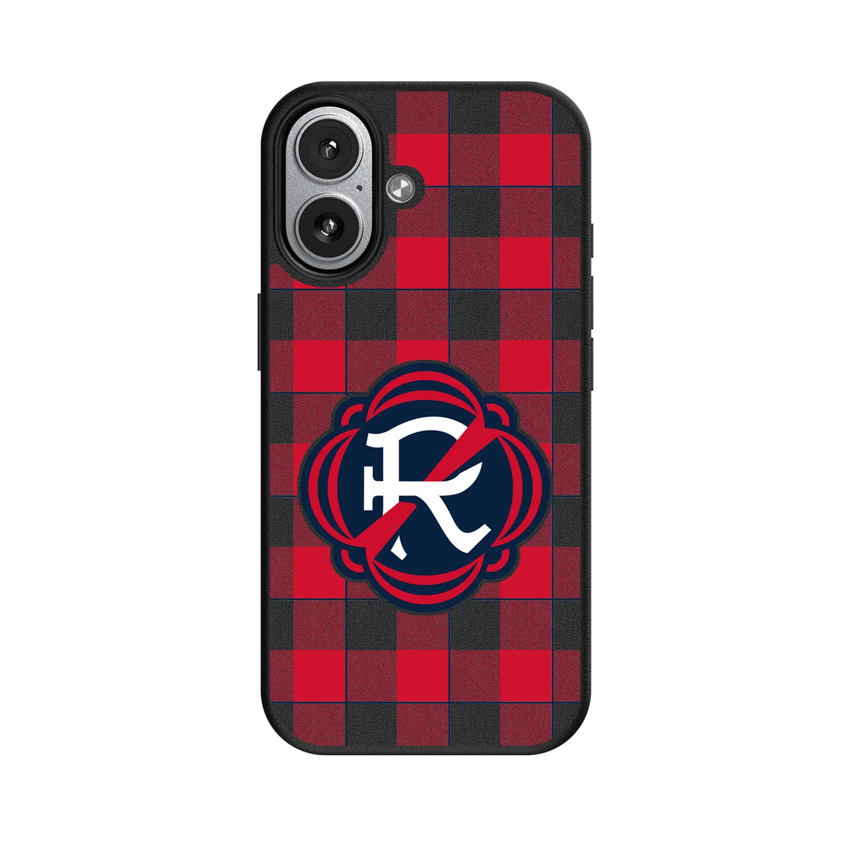 New England Revolution Plaid MagSafe Compatible Phone Case for Apple iPhone