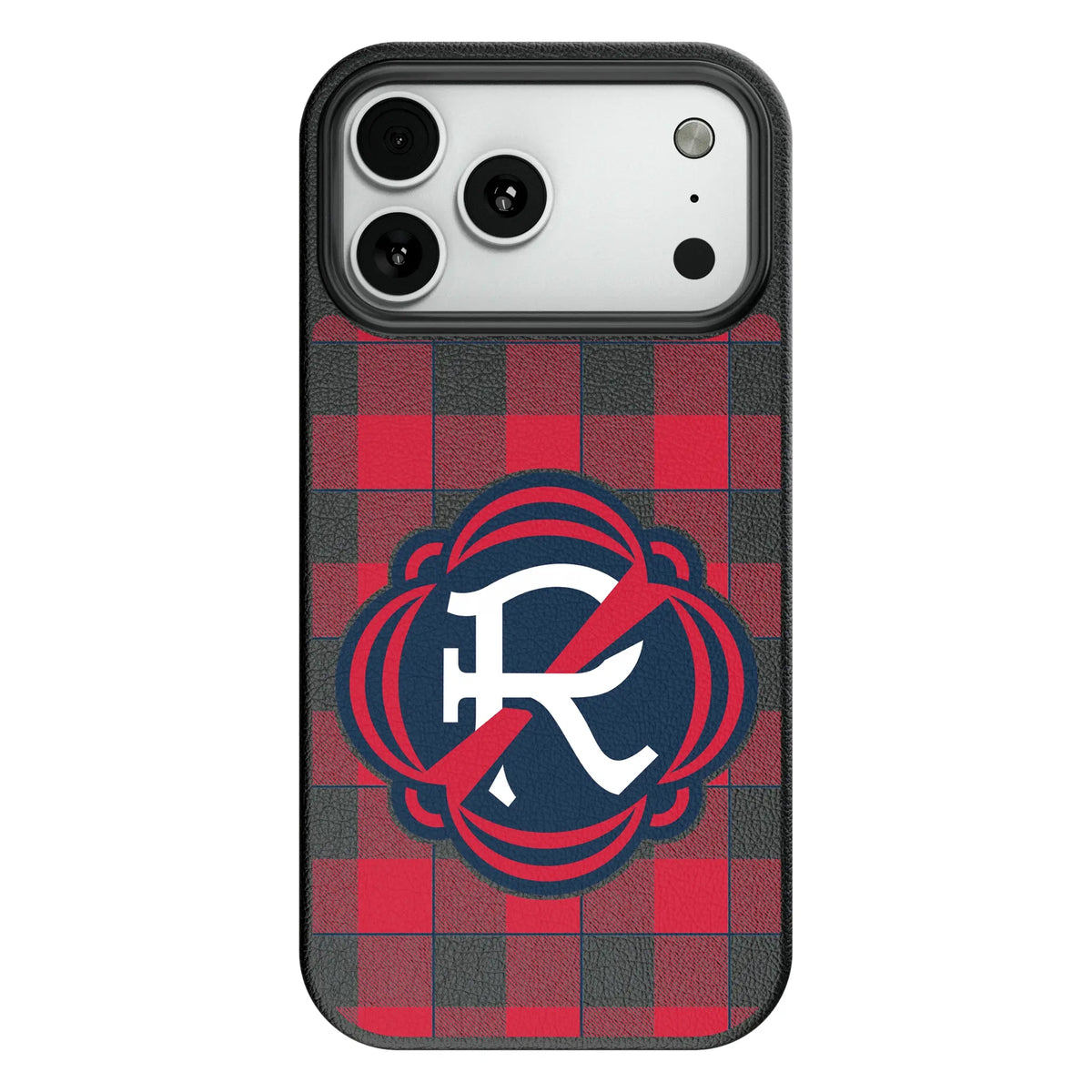 New England Revolution Plaid MagSafe Compatible Phone Case for Apple iPhone
