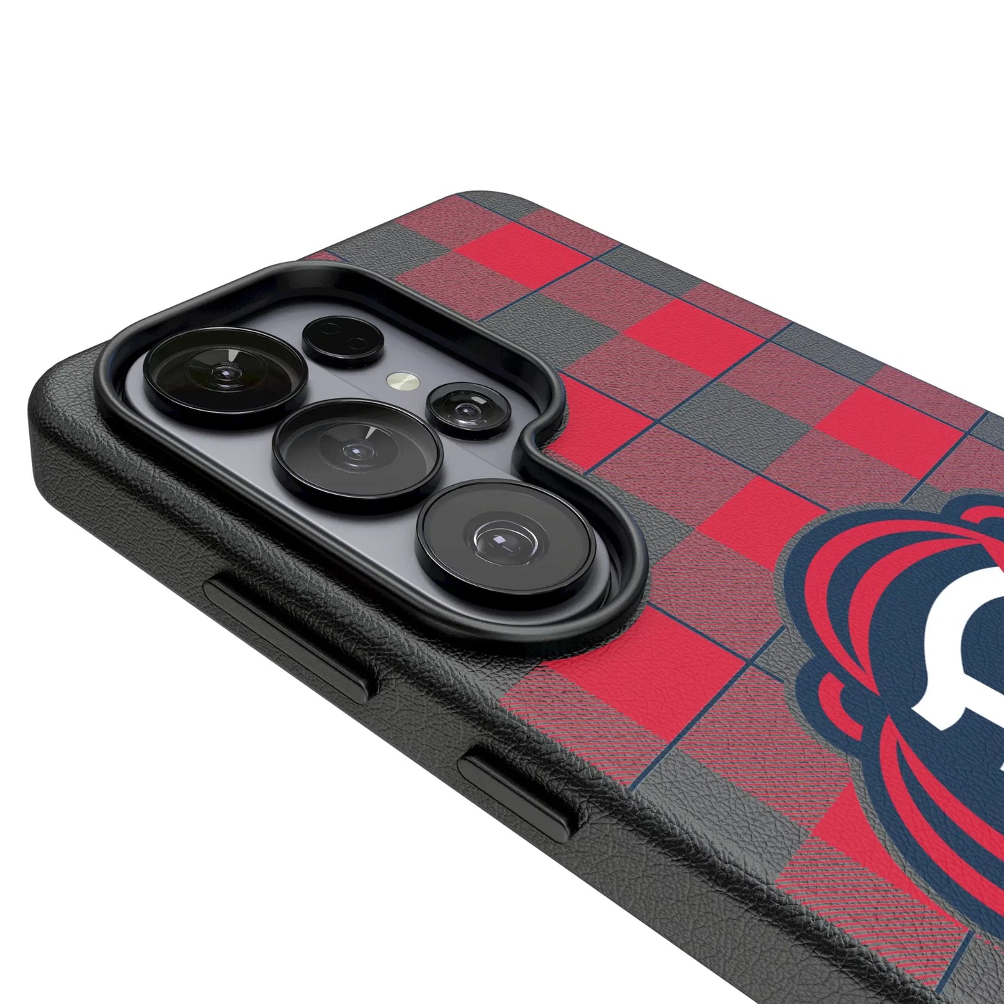 New England Revolution Plaid MagSafe Compatible Phone Case for Samsung Galaxy