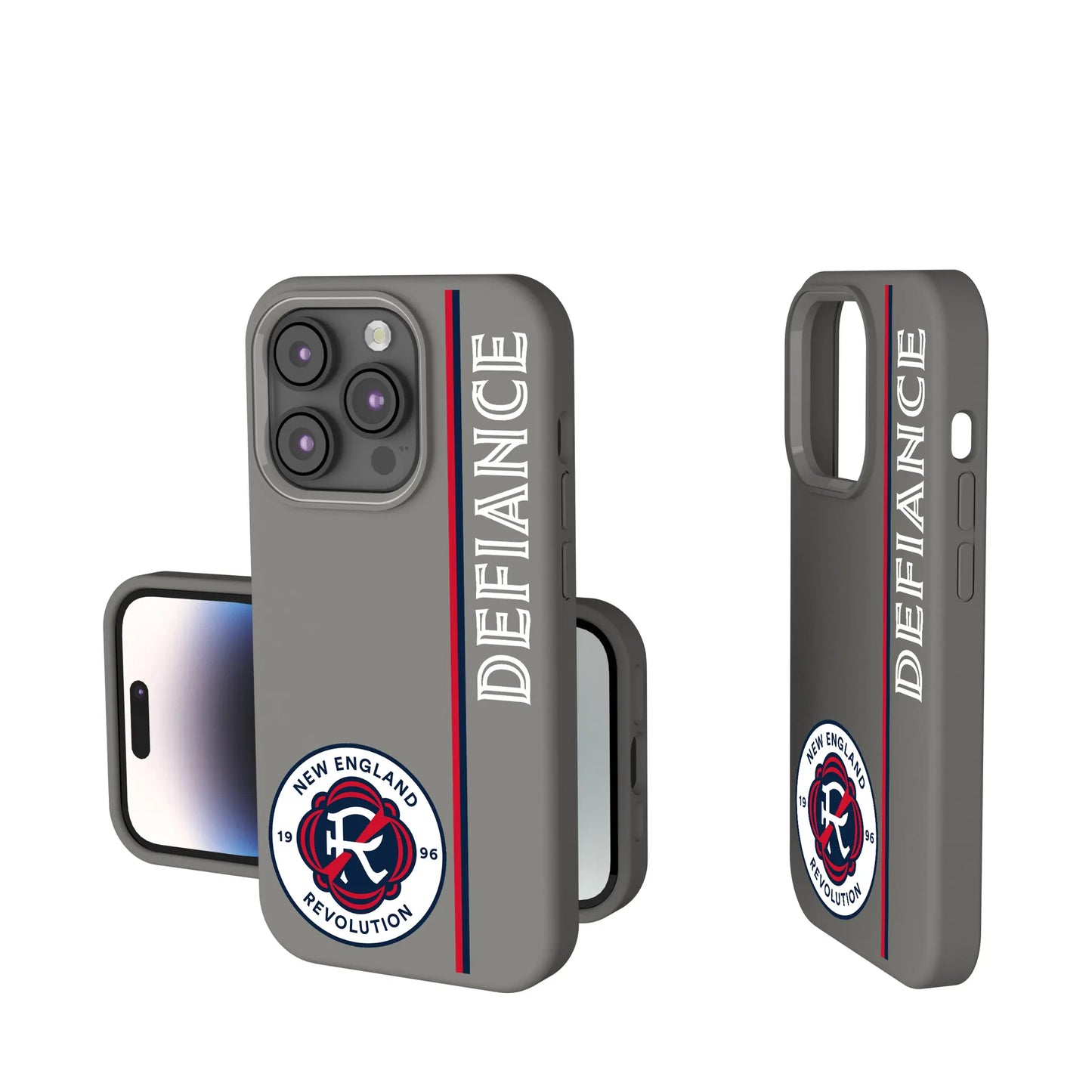 New England Revolution Sidebar Soft Touch Phone Case for Apple iPhone
