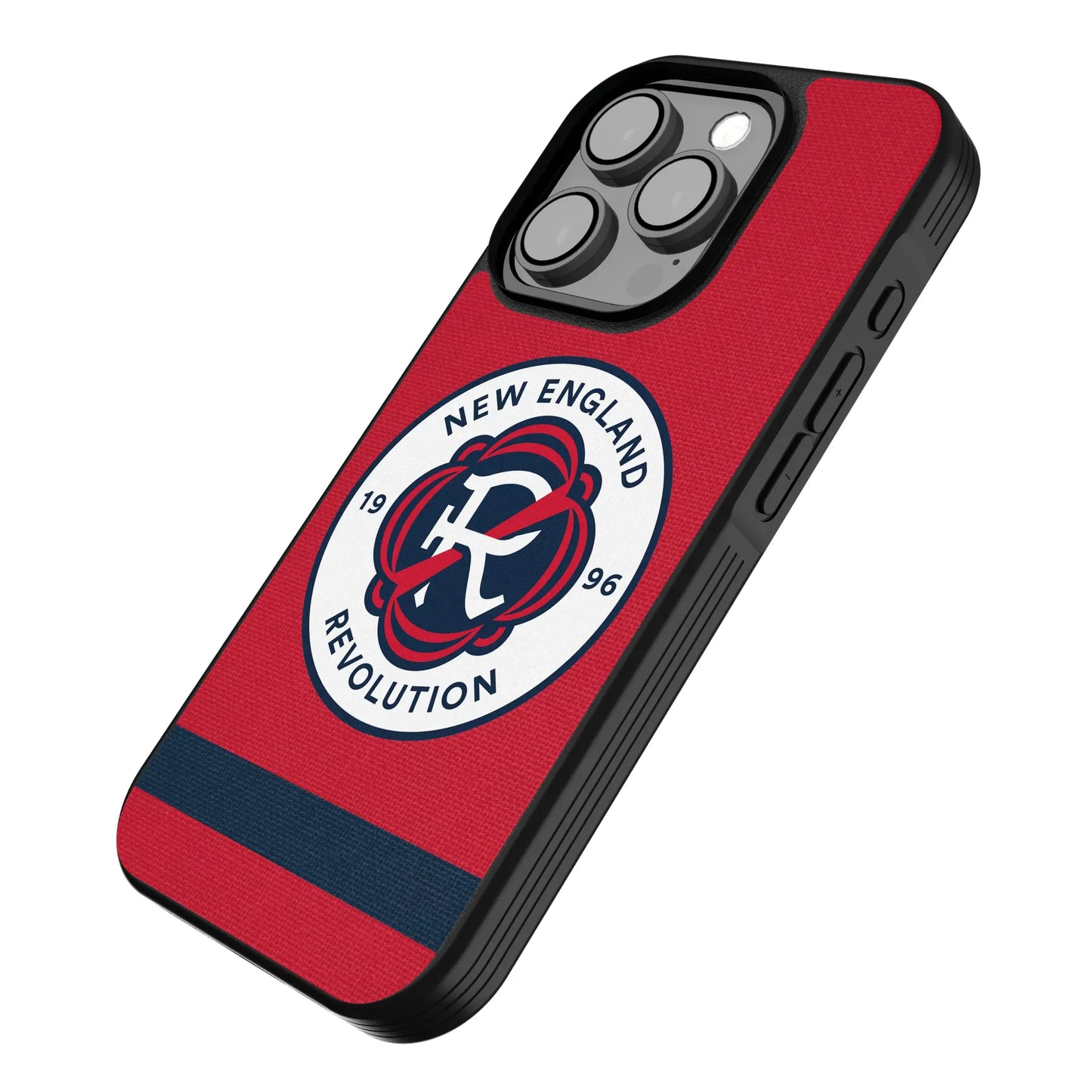 New England Revolution Stripe Bump Phone Case for Apple iPhone
