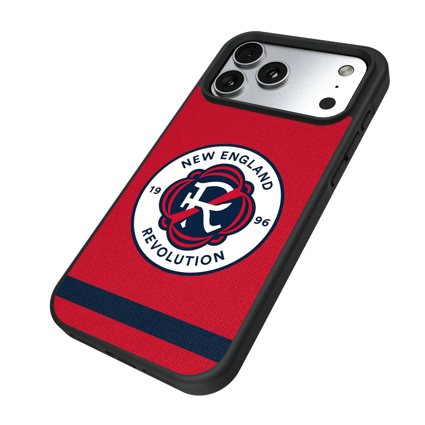 New England Revolution Stripe Bump Phone Case for Apple iPhone