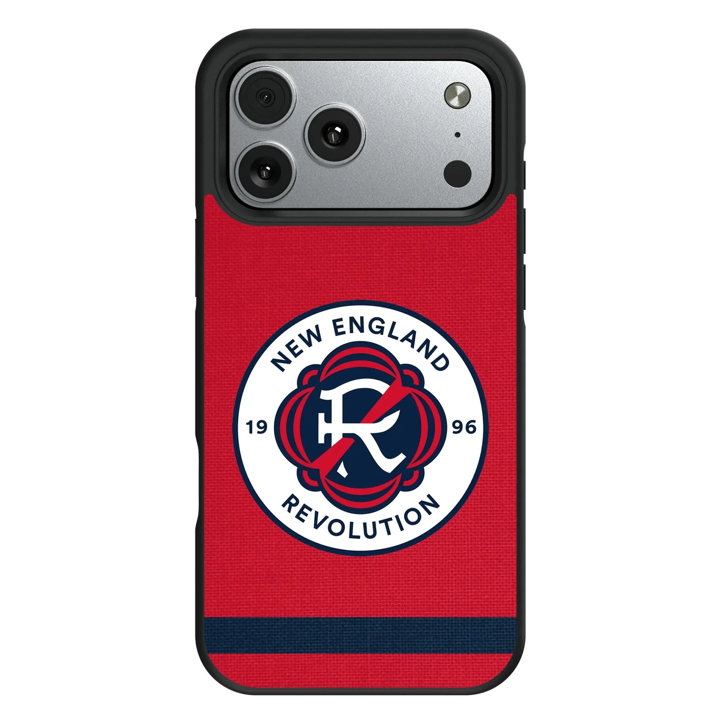 New England Revolution Stripe Bump Phone Case for Apple iPhone
