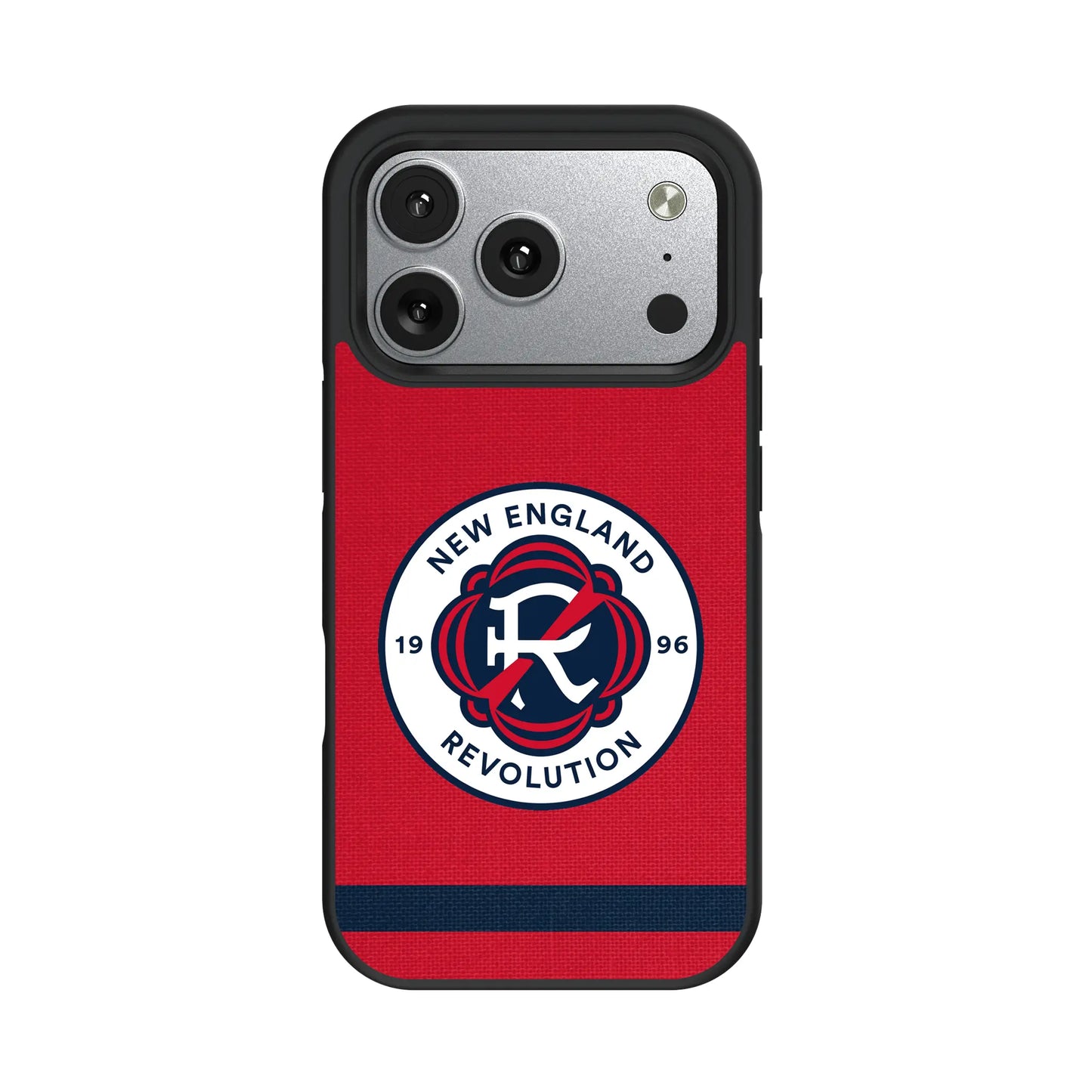 New England Revolution Stripe Bump Phone Case for Apple iPhone