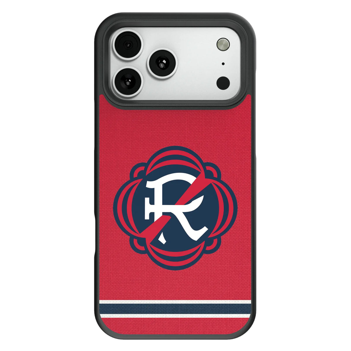 New England Revolution Stripe Bump Phone Case for Apple iPhone
