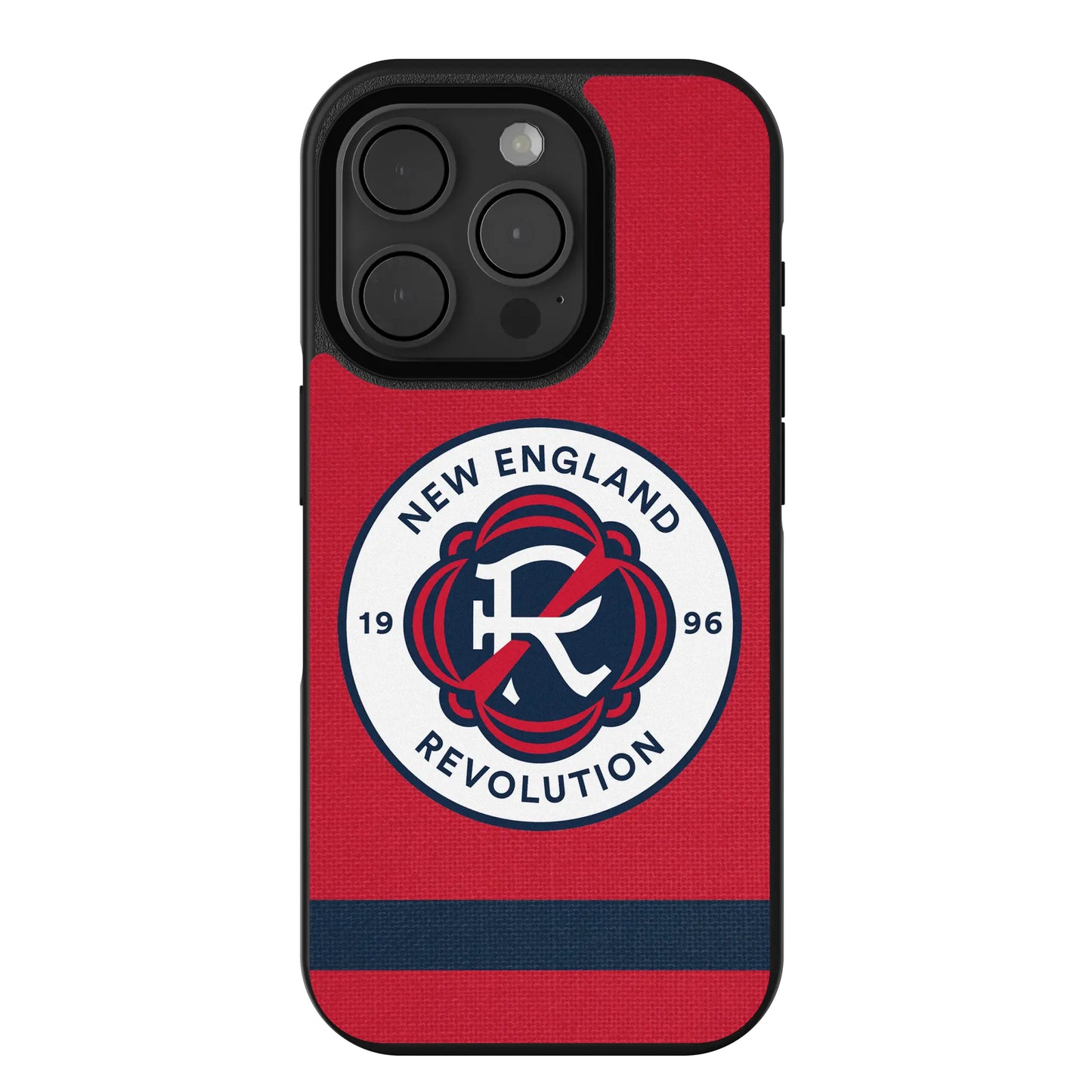 New England Revolution Stripe Bump Phone Case for Apple iPhone