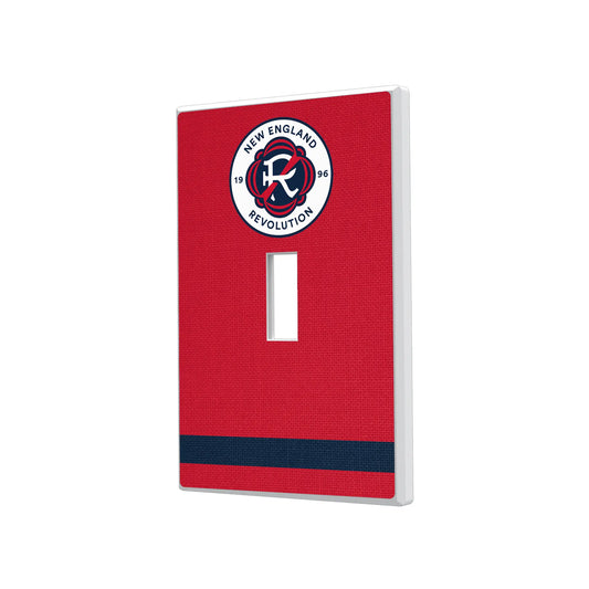 New England Revolution Stripe Hidden-Screw Light Switch Plate