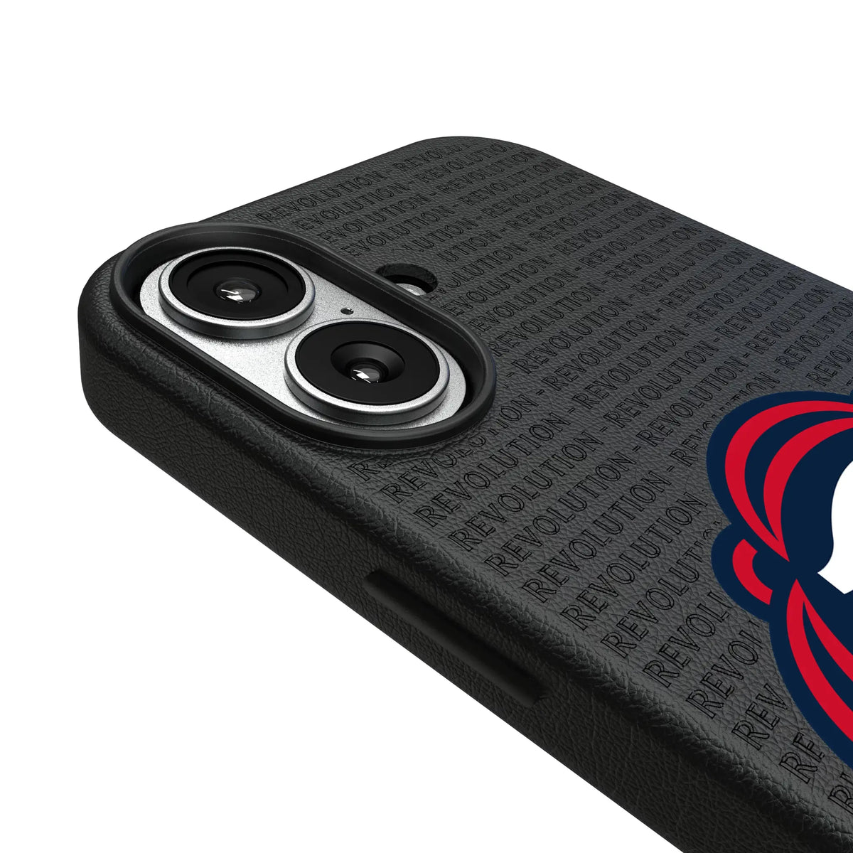 New England Revolution Text Backdrop MagSafe Compatible Phone Case for Apple iPhone