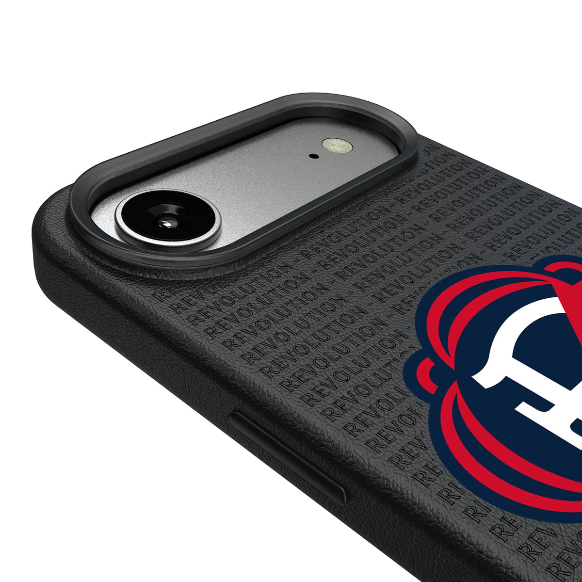 New England Revolution Text Backdrop MagSafe Compatible Phone Case for Apple iPhone