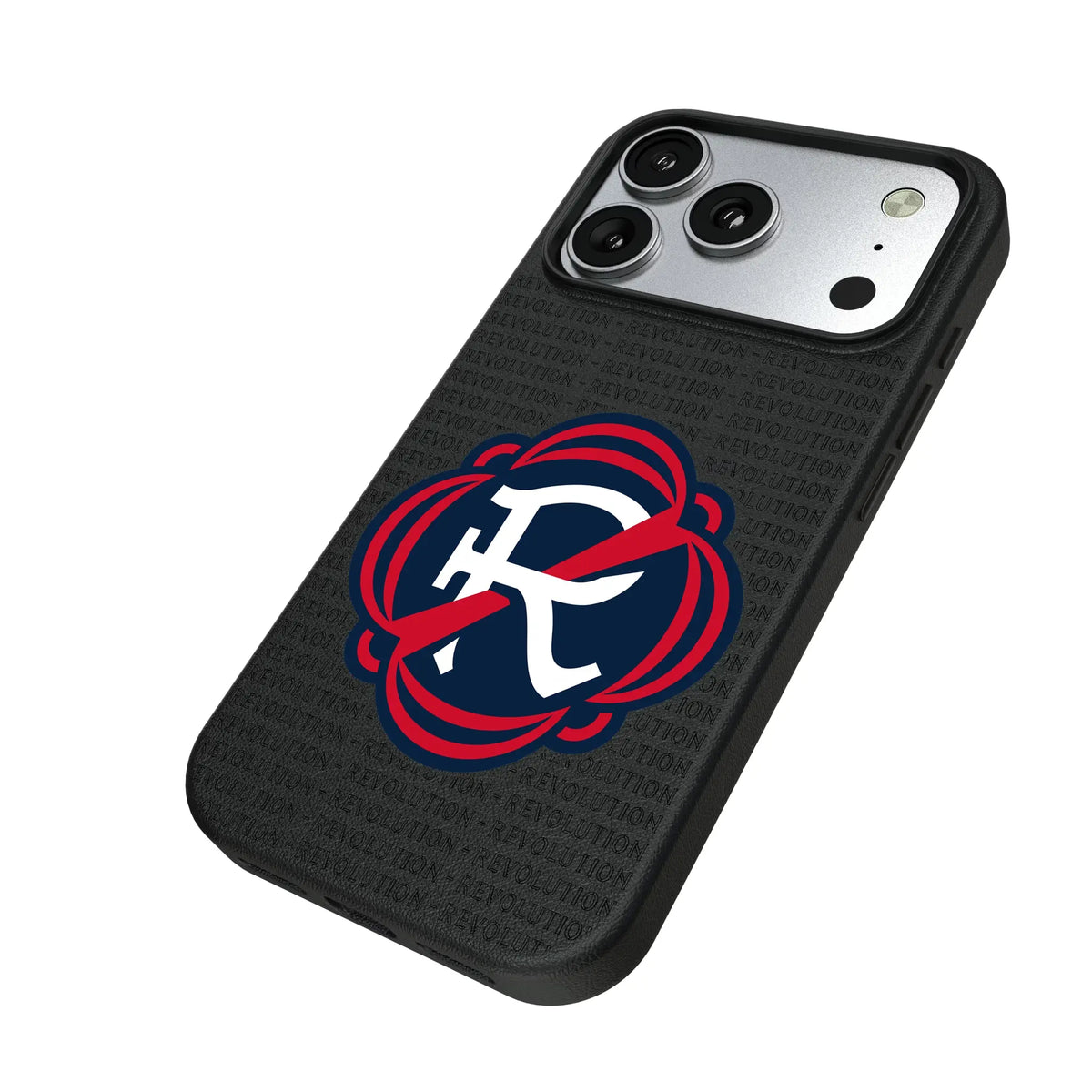 New England Revolution Text Backdrop MagSafe Compatible Phone Case for Apple iPhone