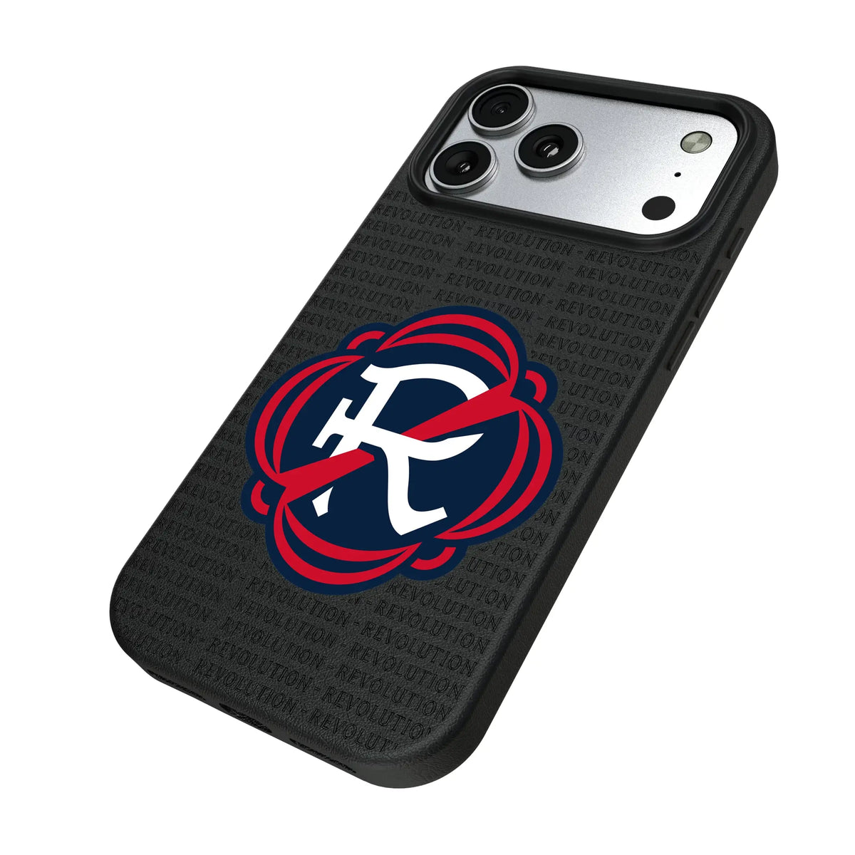 New England Revolution Text Backdrop MagSafe Compatible Phone Case for Apple iPhone