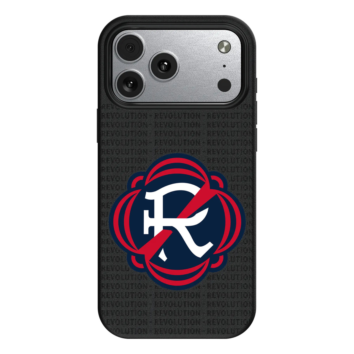 New England Revolution Text Backdrop MagSafe Compatible Phone Case for Apple iPhone