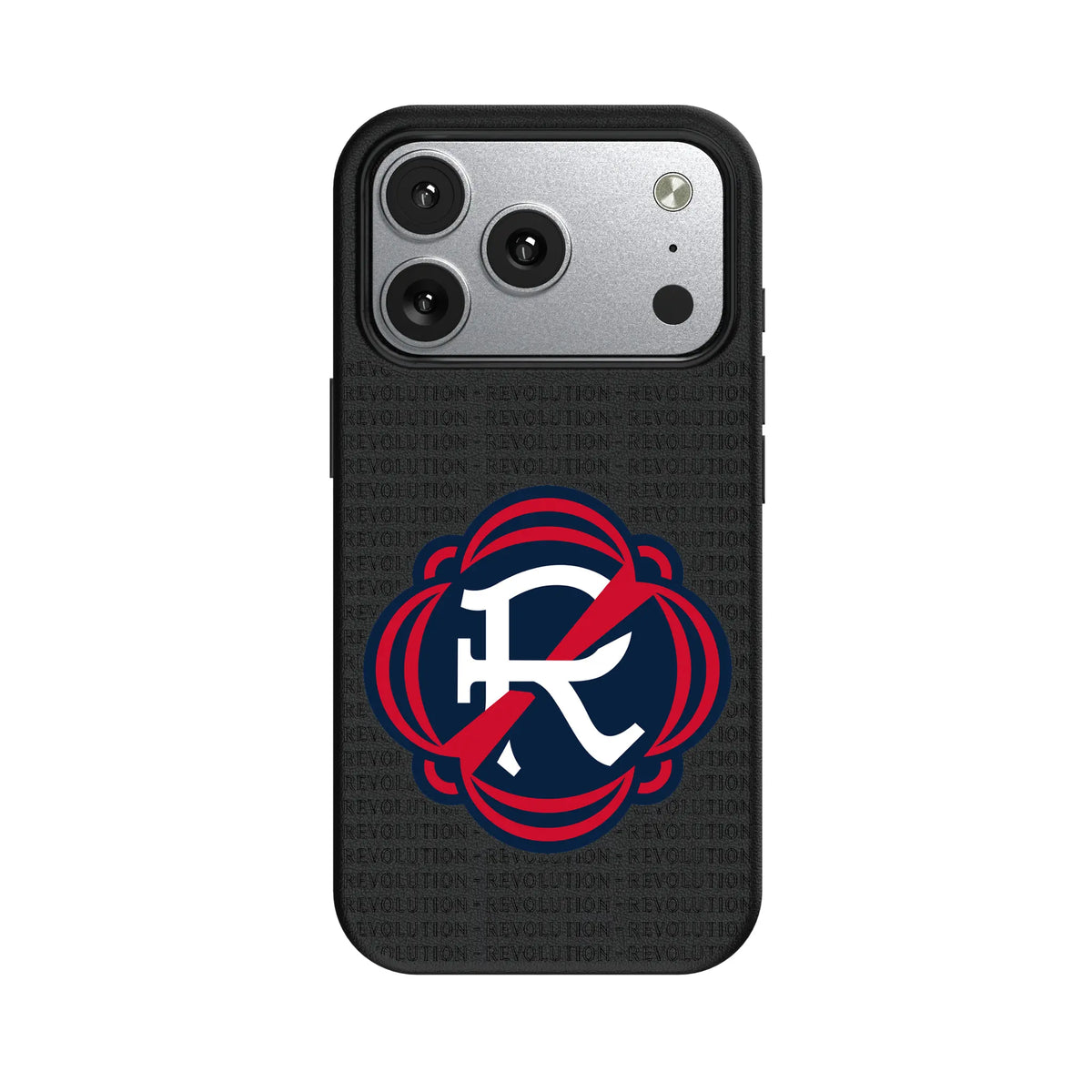 New England Revolution Text Backdrop MagSafe Compatible Phone Case for Apple iPhone