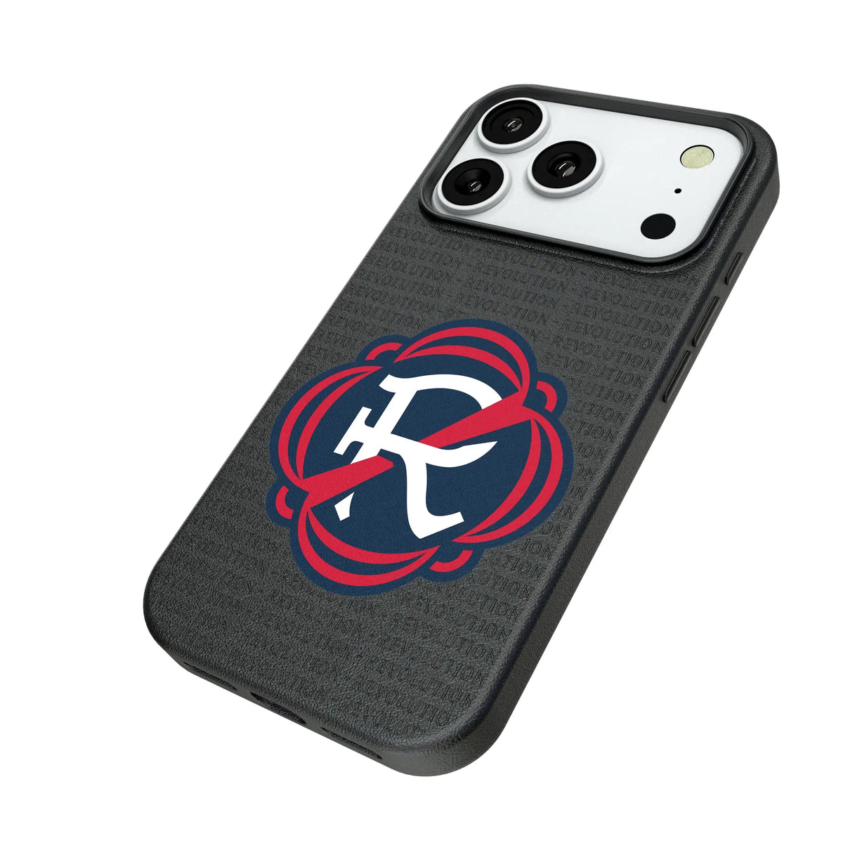 New England Revolution Text Backdrop MagSafe Compatible Phone Case for Apple iPhone