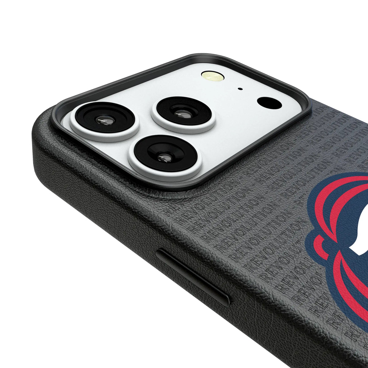 New England Revolution Text Backdrop MagSafe Compatible Phone Case for Apple iPhone
