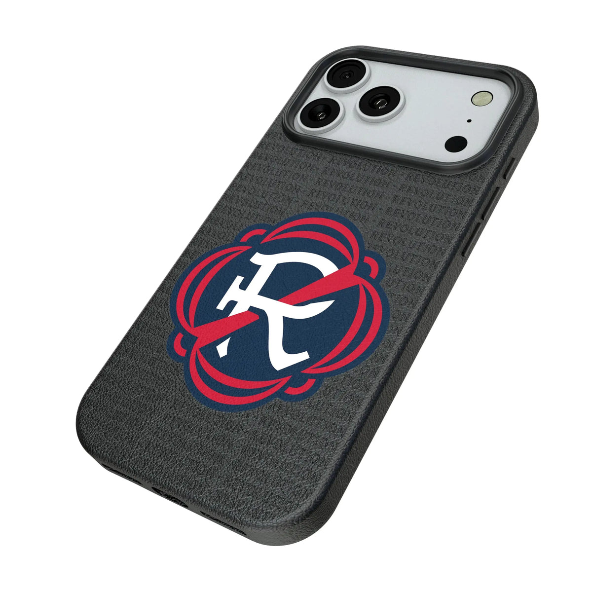 New England Revolution Text Backdrop MagSafe Compatible Phone Case for Apple iPhone