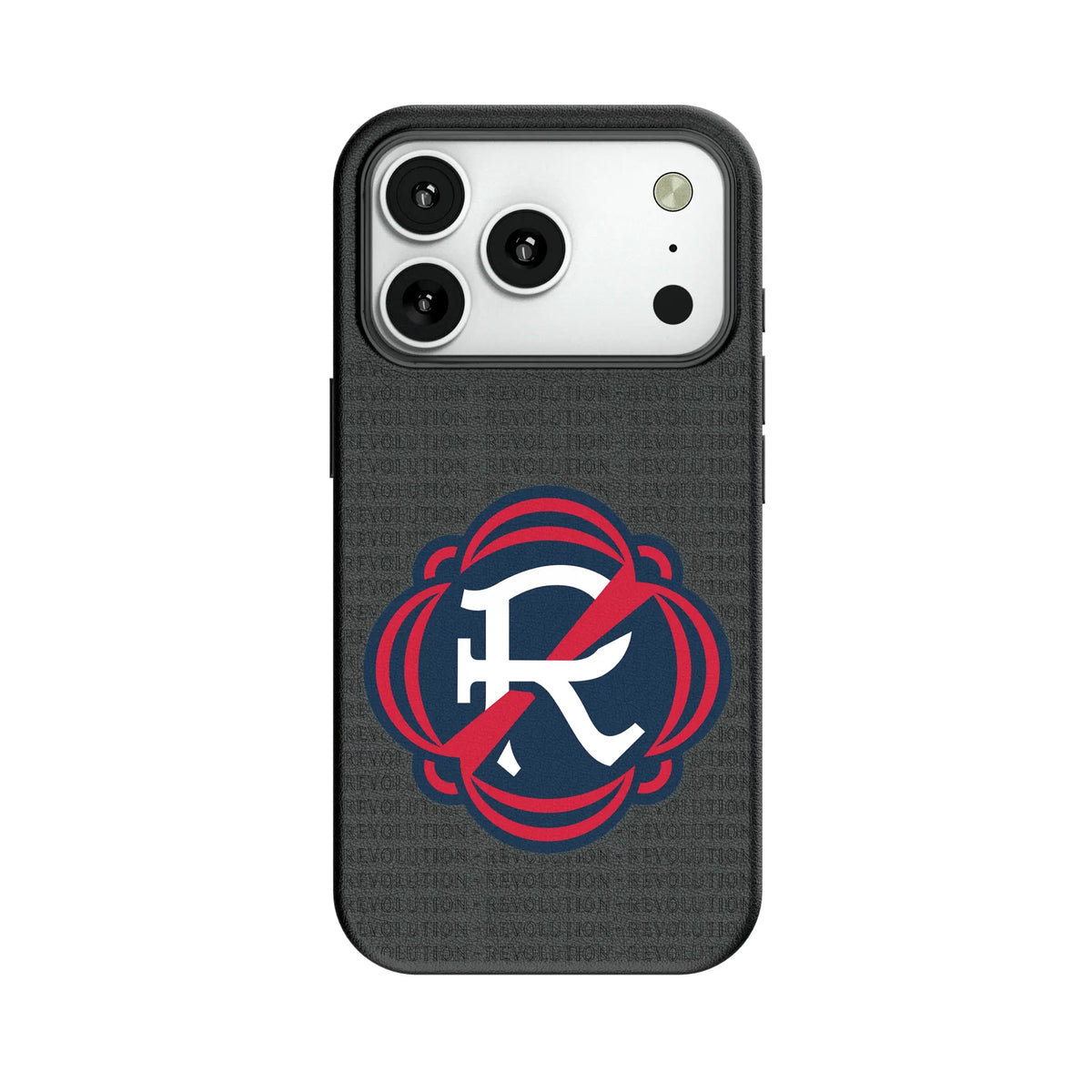 New England Revolution Text Backdrop MagSafe Compatible Phone Case for Apple iPhone