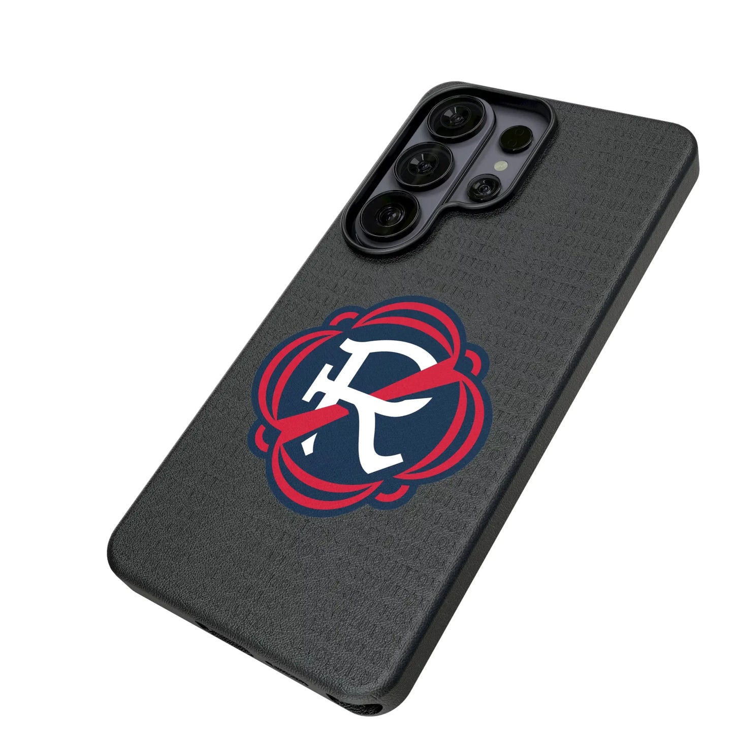 New England Revolution Text Backdrop MagSafe Compatible Phone Case for Samsung Galaxy