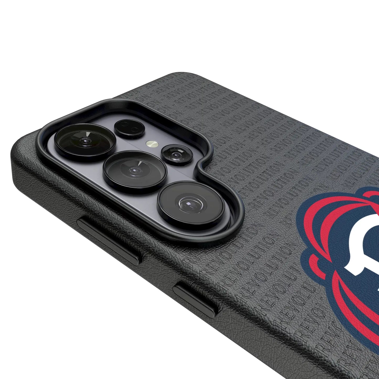New England Revolution Text Backdrop MagSafe Compatible Phone Case for Samsung Galaxy