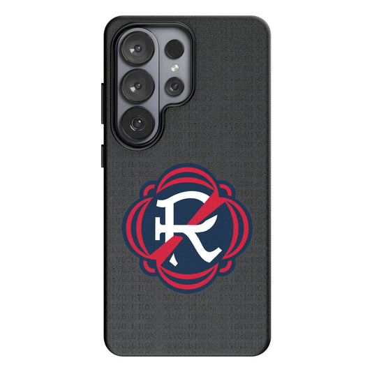 New England Revolution Text Backdrop MagSafe Compatible Phone Case for Samsung Galaxy
