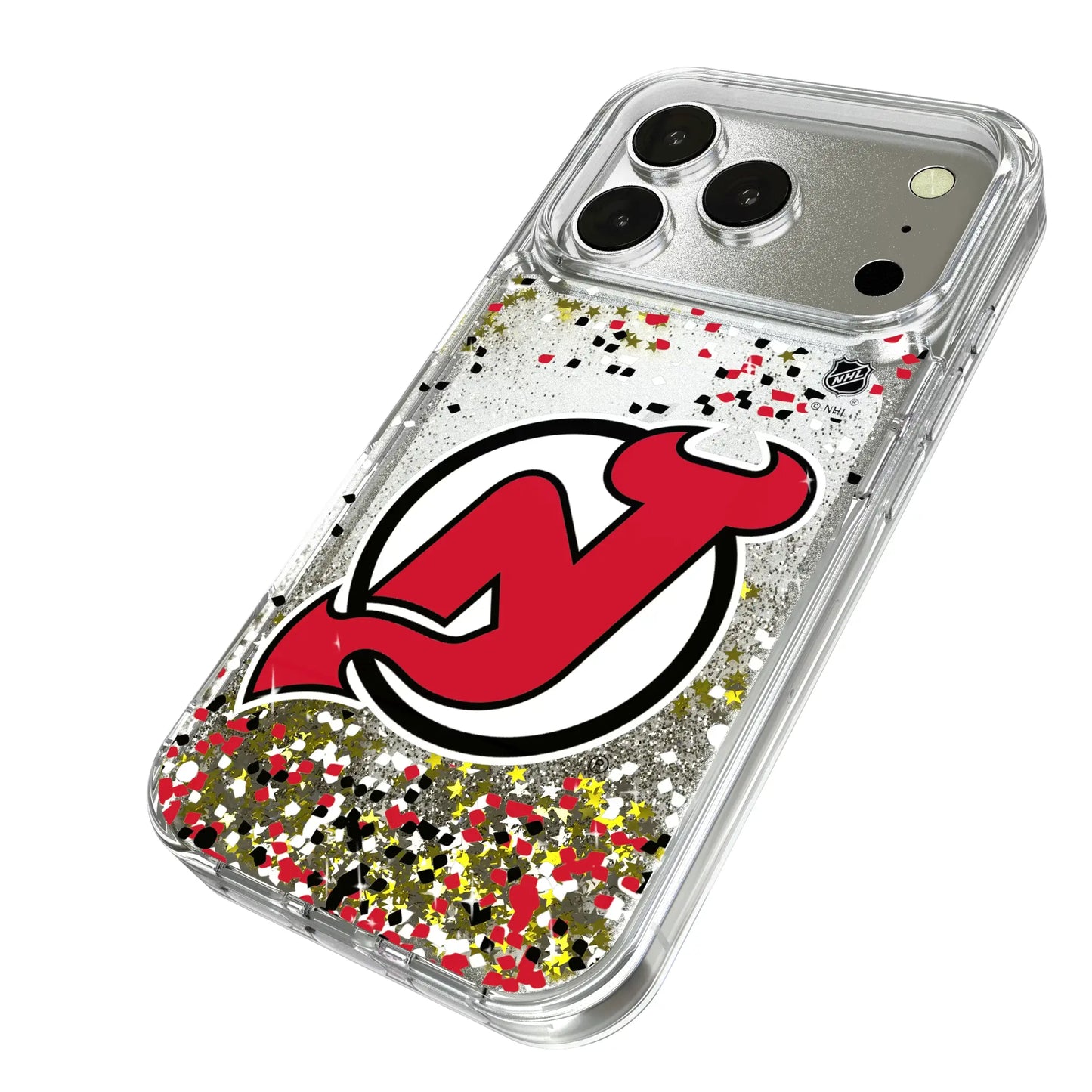 New Jersey Devils Confetti Glitter Phone Case for Apple iPhone