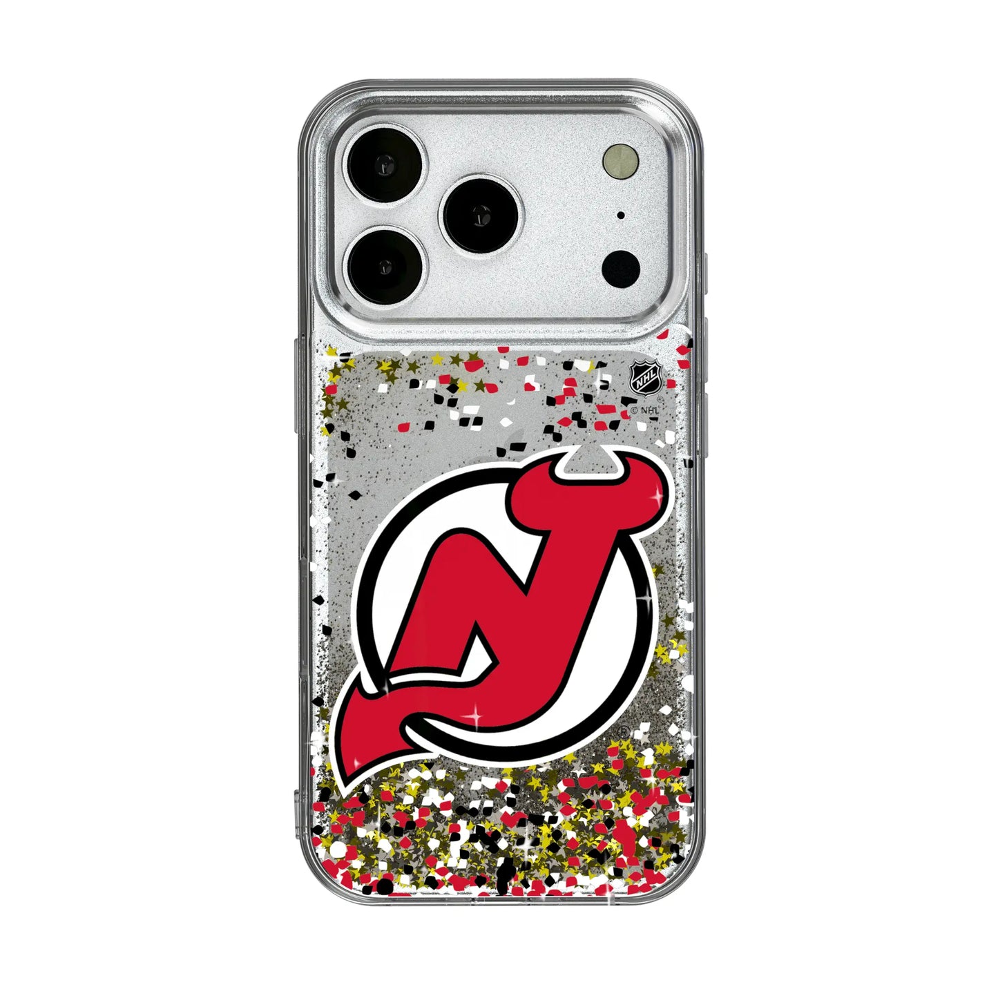 New Jersey Devils Confetti Glitter Phone Case for Apple iPhone