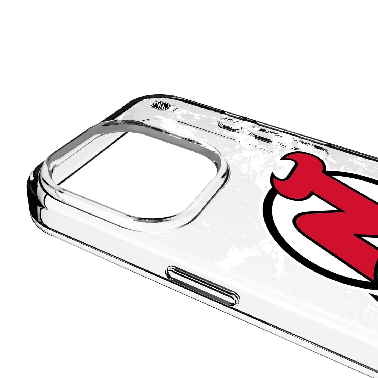 New Jersey Devils Ice Stripe Clear Phone Case for Apple iPhone