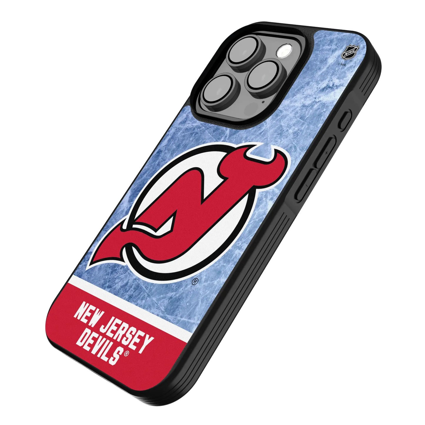 New Jersey Devils Ice Wordmark Bump Phone Case for Apple iPhone