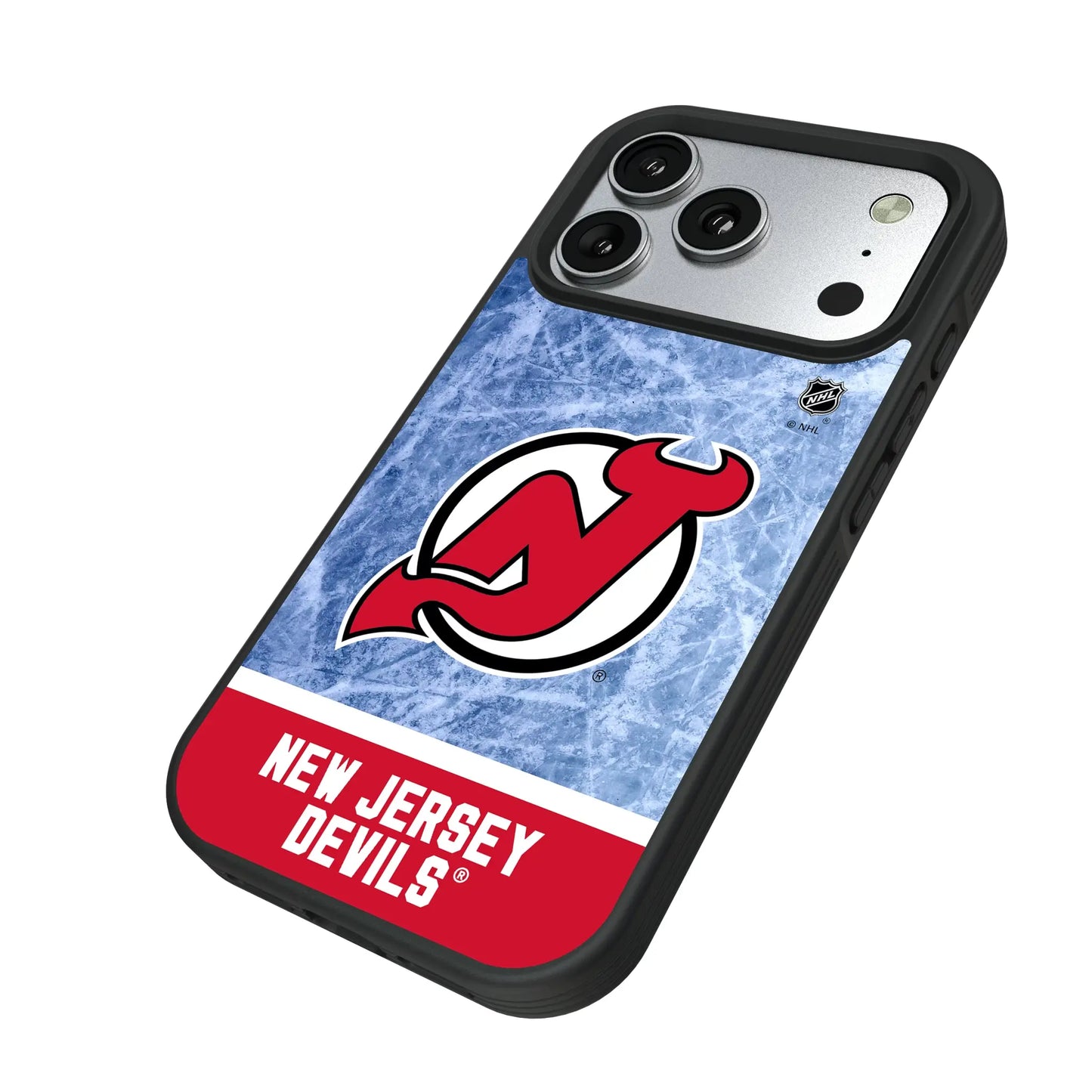 New Jersey Devils Ice Wordmark Bump Phone Case for Apple iPhone