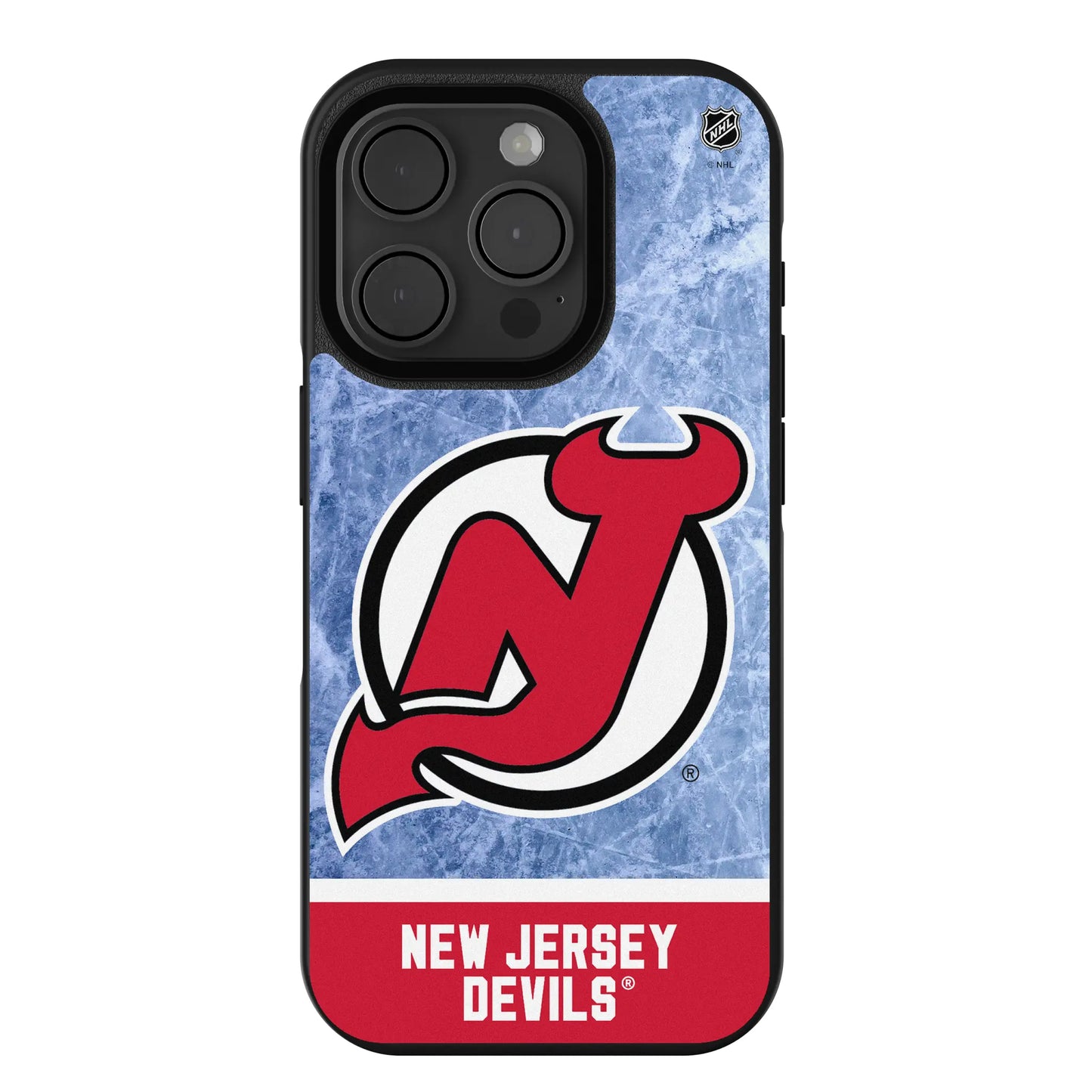 New Jersey Devils Ice Wordmark Bump Phone Case for Apple iPhone