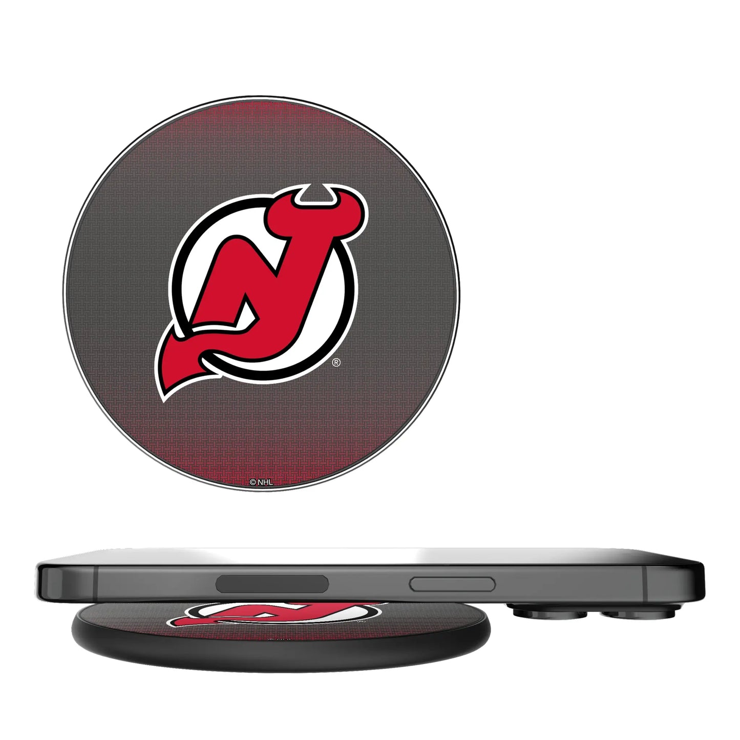 New Jersey Devils Linen 15-Watt Wireless Charger
