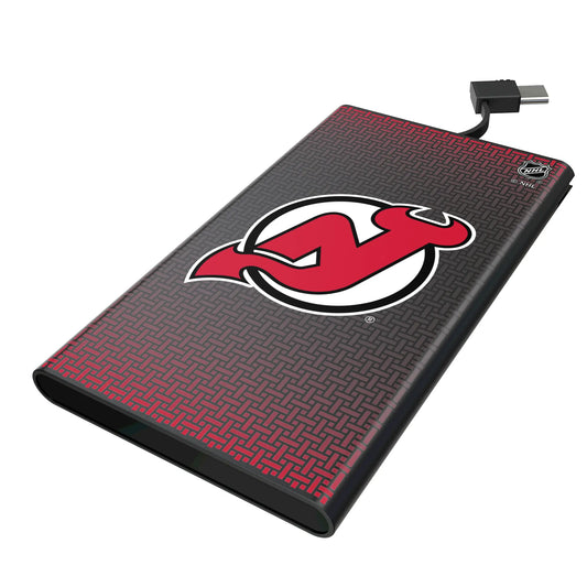 New Jersey Devils Linen 5000mAh Flat Powerbank