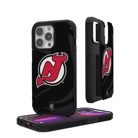 New Jersey Devils Monocolor Tilt Rugged Phone Case for Apple iPhone