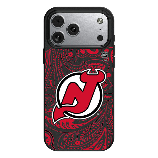 New Jersey Devils Paisley MagSafe Compatible Phone Case for Apple iPhone