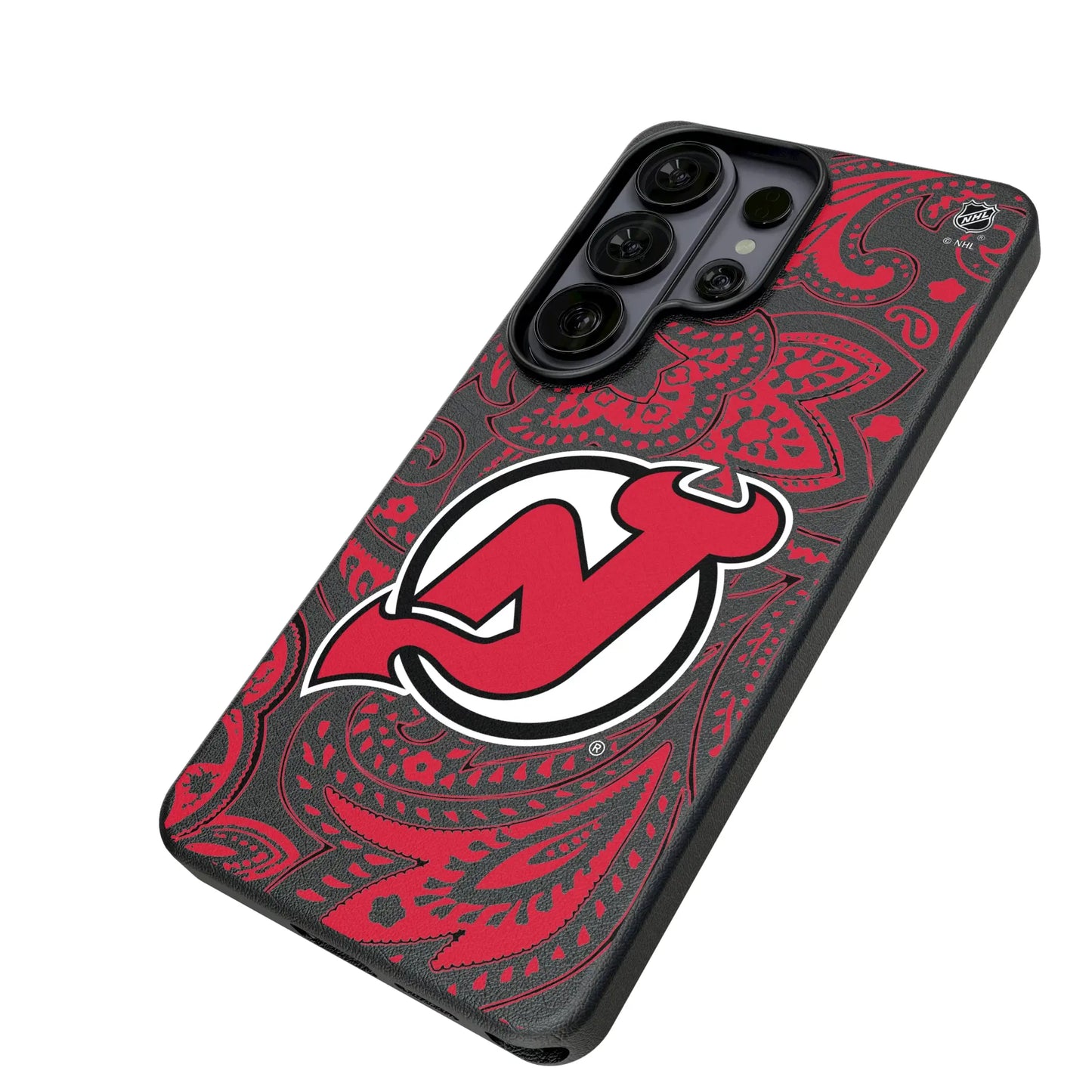 New Jersey Devils Paisley MagSafe Compatible Phone Case for Samsung Galaxy