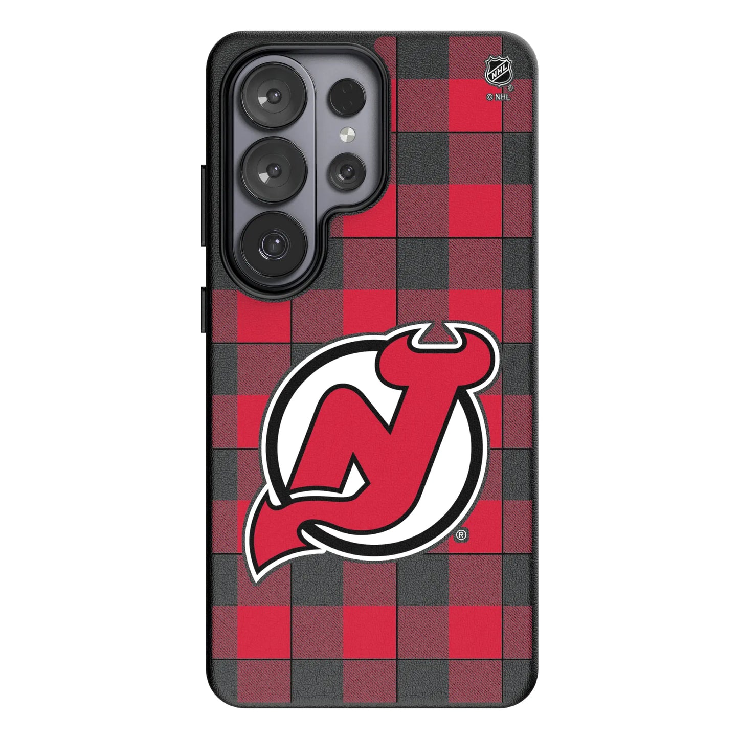 New Jersey Devils Plaid MagSafe Compatible Phone Case for Samsung Galaxy