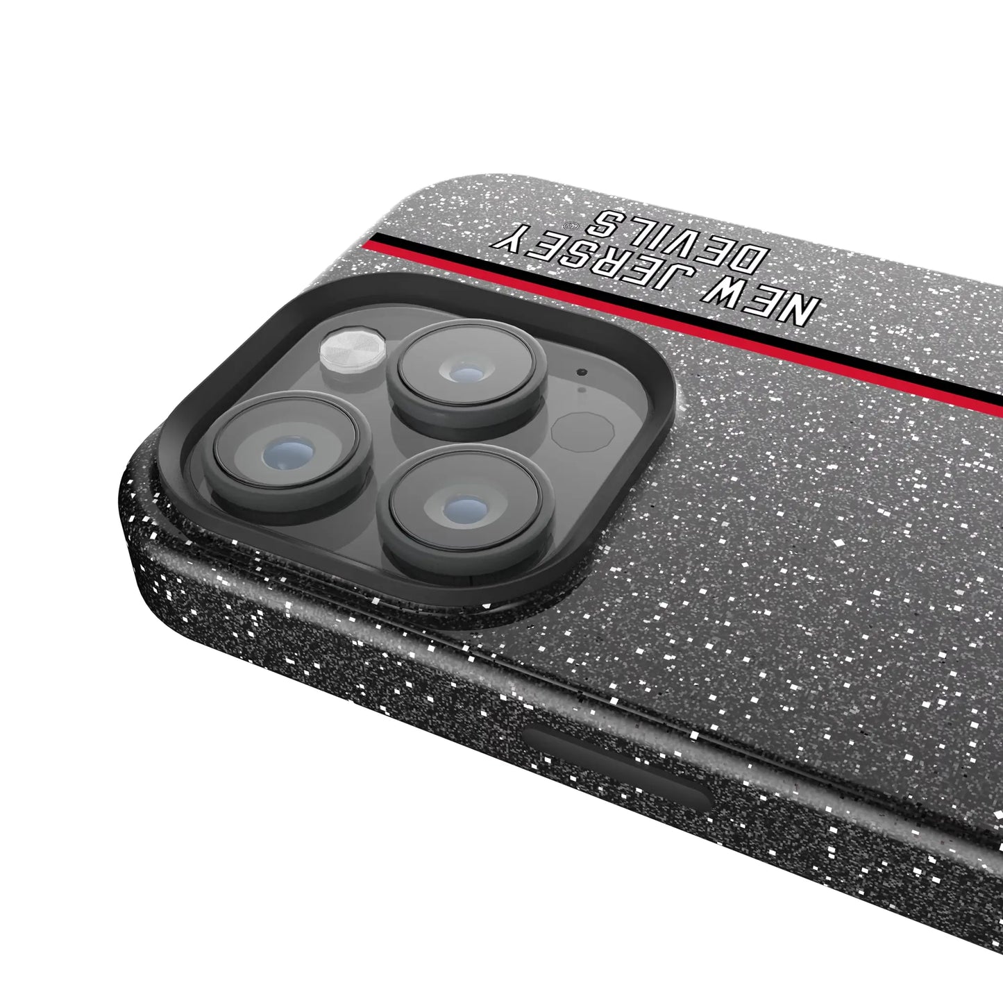 New Jersey Devils Sidebar Black Bling Phone Case for Apple iPhone