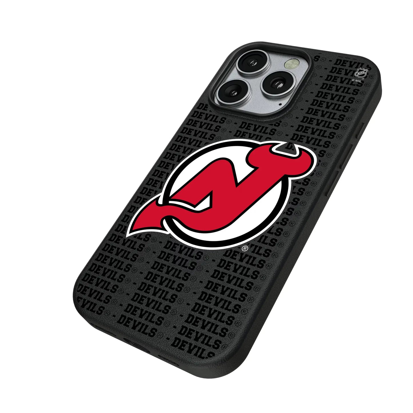 New Jersey Devils Text Backdrop MagSafe Compatible Phone Case for Apple iPhone