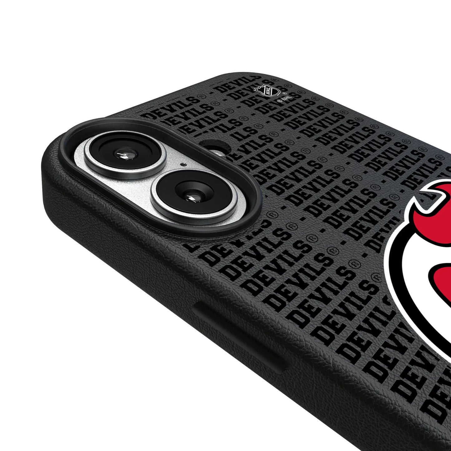 New Jersey Devils Text Backdrop MagSafe Compatible Phone Case for Apple iPhone