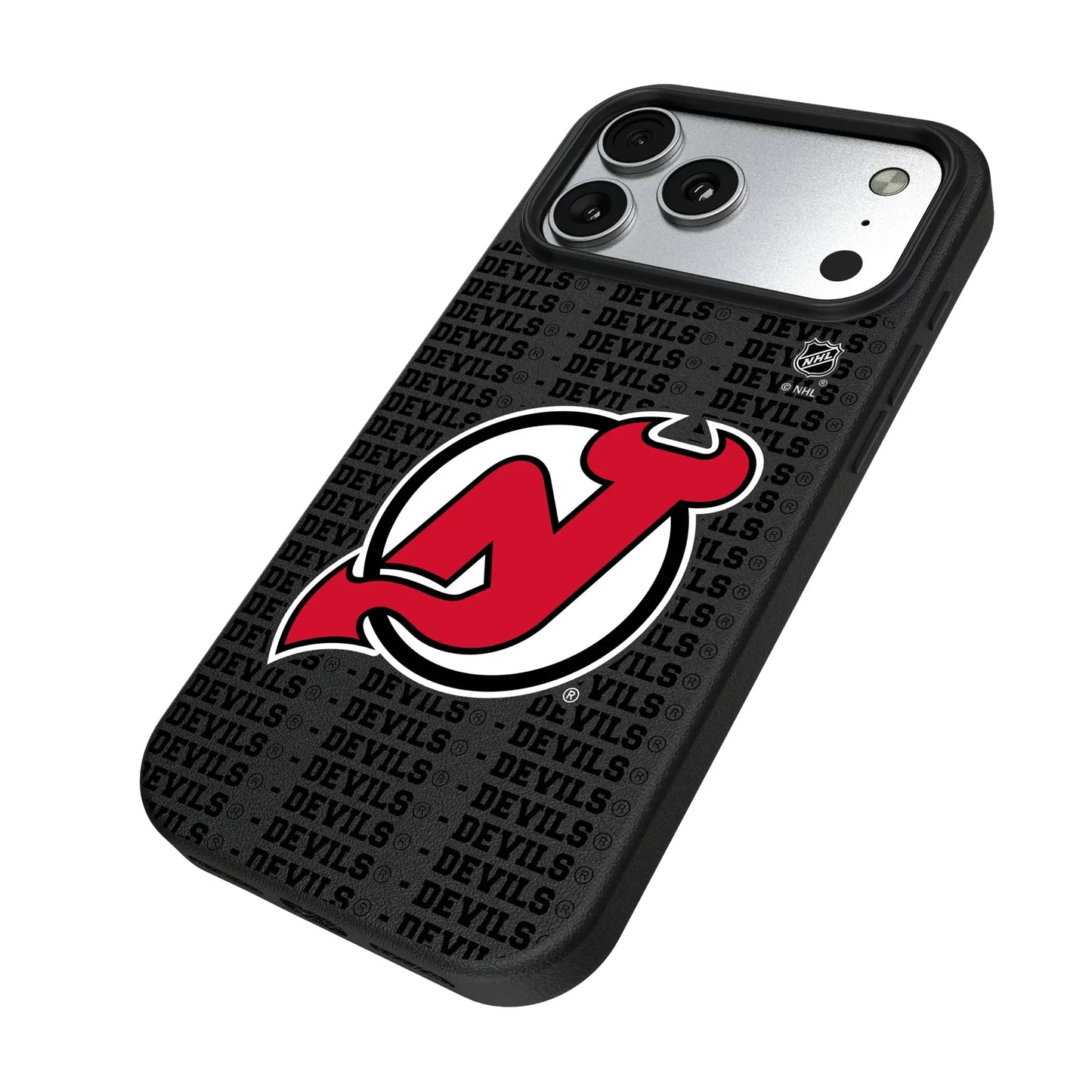 New Jersey Devils Text Backdrop MagSafe Compatible Phone Case for Apple iPhone