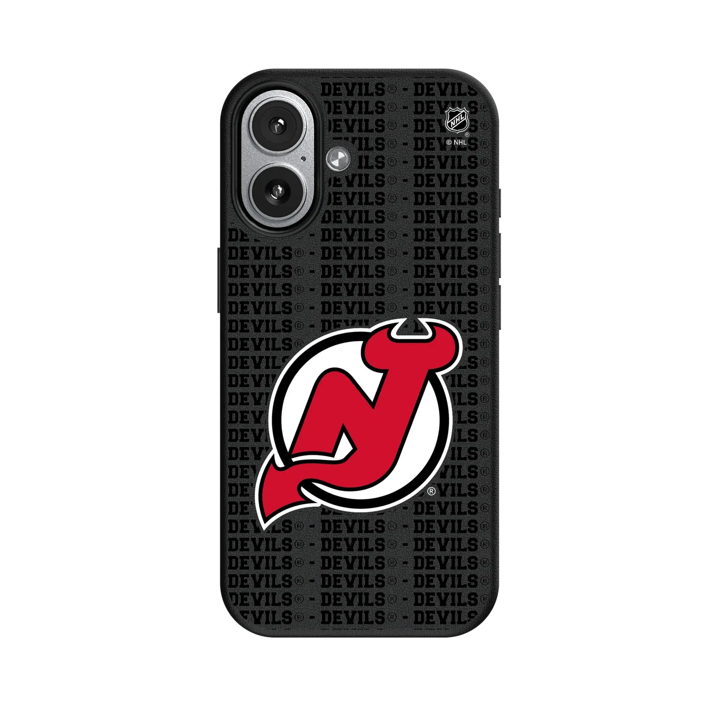 New Jersey Devils Text Backdrop MagSafe Compatible Phone Case for Apple iPhone