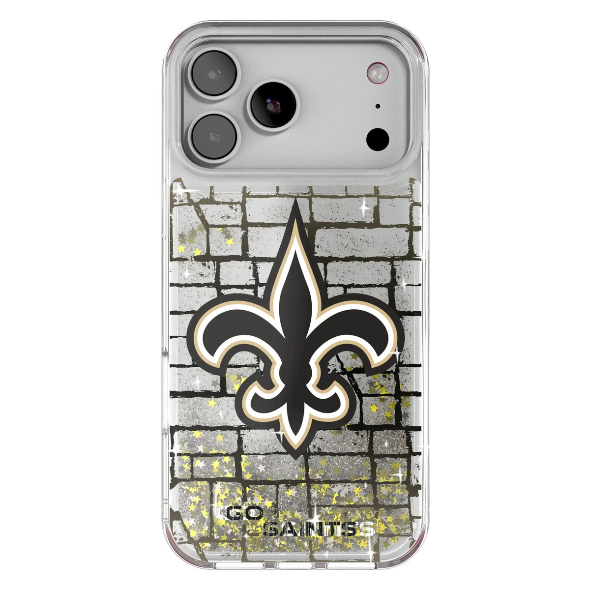 New Orleans Saints Brick Glitter Phone Case for Apple iPhone