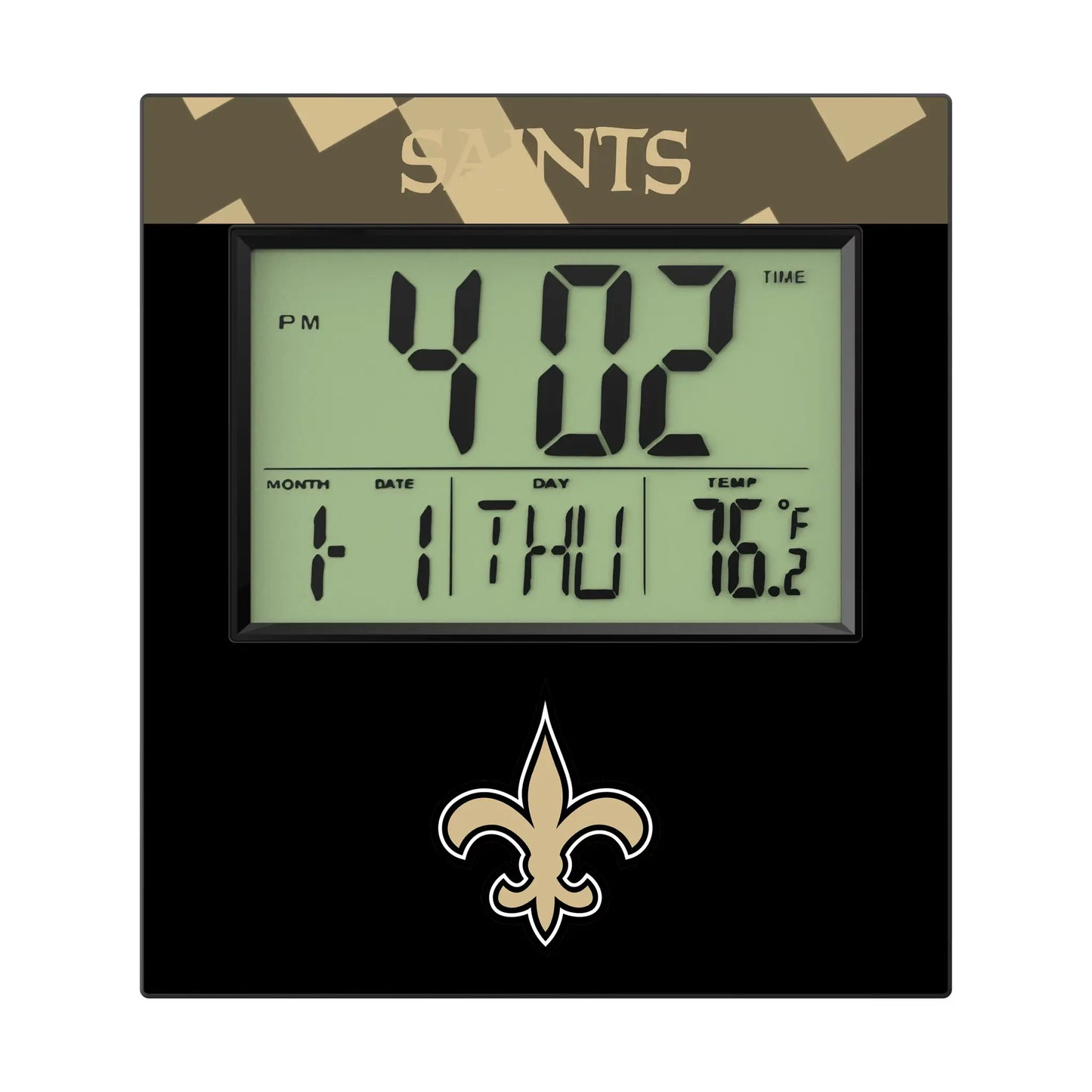 New Orleans Saints Color Block Wall Clock
