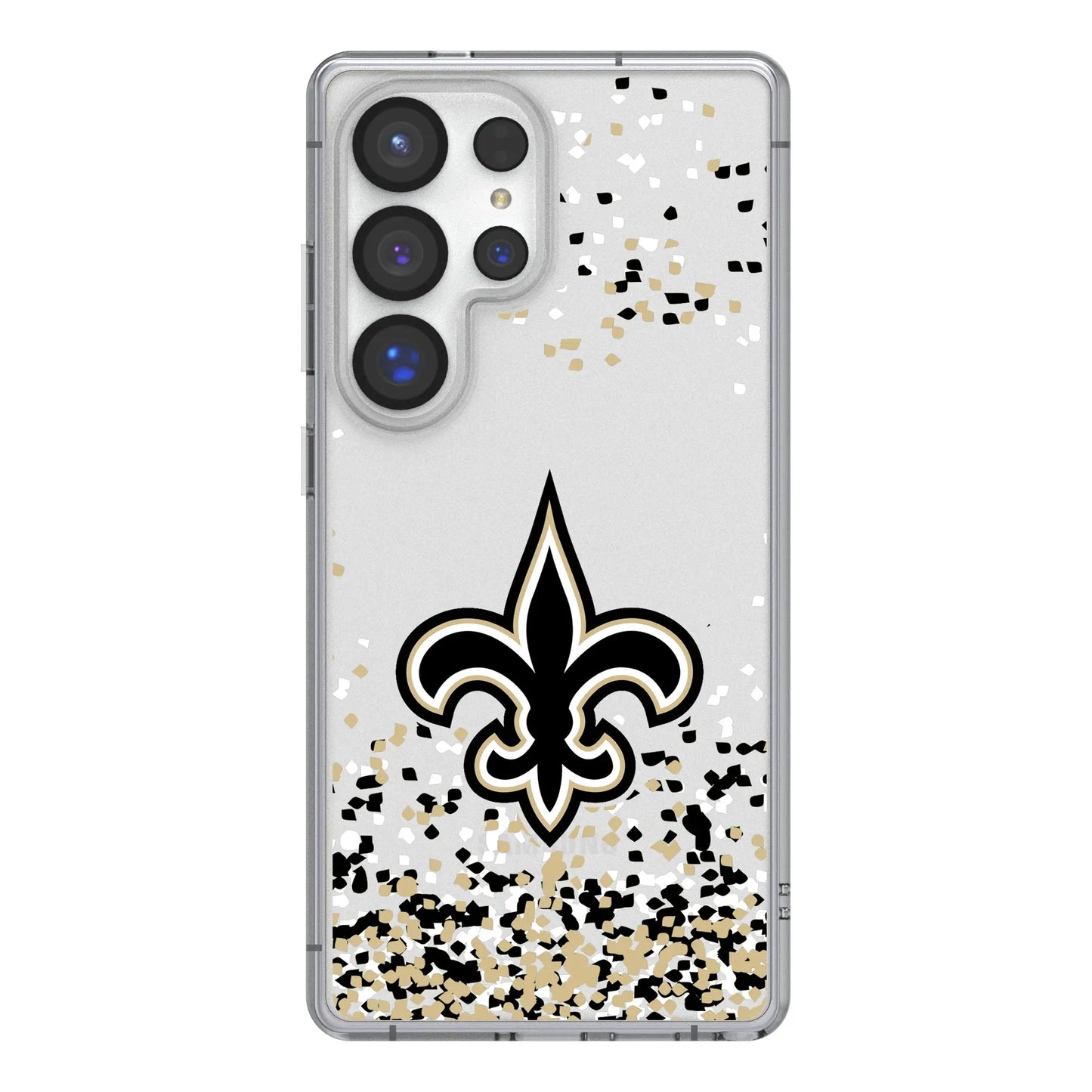 New Orleans Saints Confetti Clear Phone Case for Samsung Galaxy