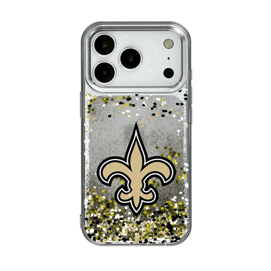 New Orleans Saints Confetti Glitter Phone Case for Apple iPhone