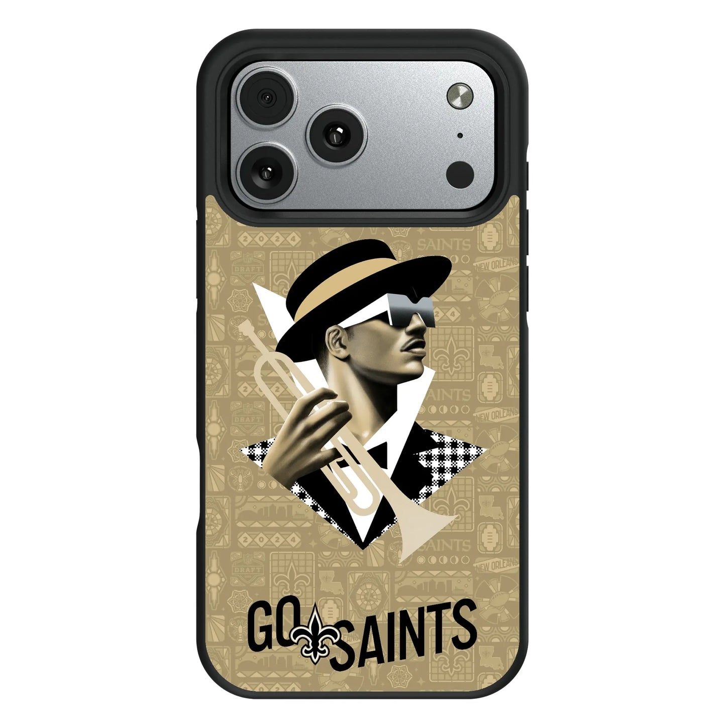 New Orleans Saints Deco Bump Phone Case for Apple iPhone